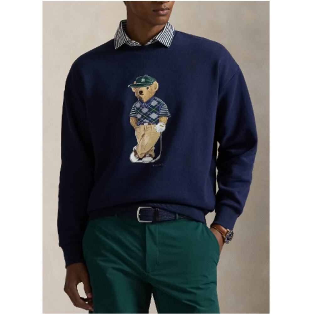 Ralph Lauren Relaxed Fit Polo Bear Sweatshirt Navy Size L